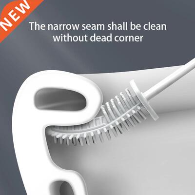 With Toilet Holder's Silicone Toilet Brush Bathroom Accessor