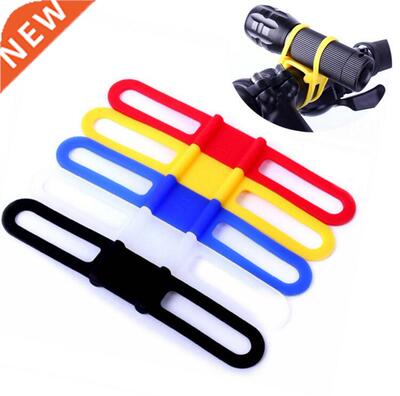 Cycling Light Holder Bicycle Hndlebr Silicone Strp Bnd P