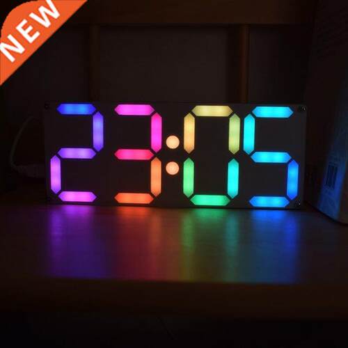 3D Multicolored LED Table Clock Modern Wall Clock Digital 12