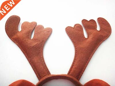 PCS 2017 Brown Ears Antlers Headband Head Buckle Decoration