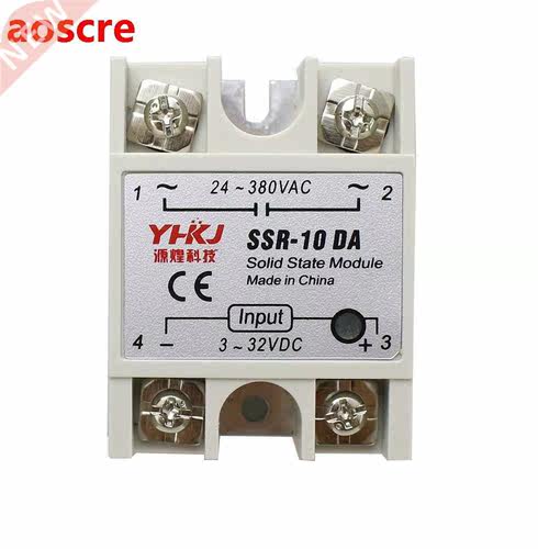 Solid State Relay SSR-10DA 10A Actually 3-32V DC TO 24-380V