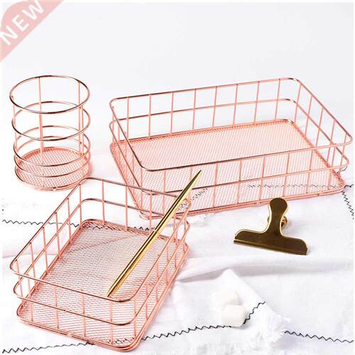 Rose Gold Iron Art Nordic Makeup Organizer asket Eyeliner