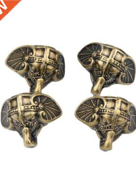 12pcs Antque Elephant Vntage Jewelry Chest Box Wooden Case