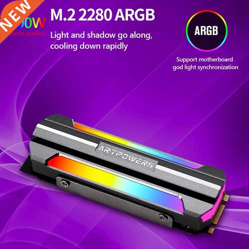 M.2 SSD Heat Sink Radiator Aluminum Alloy Plate ARGB M.2 228