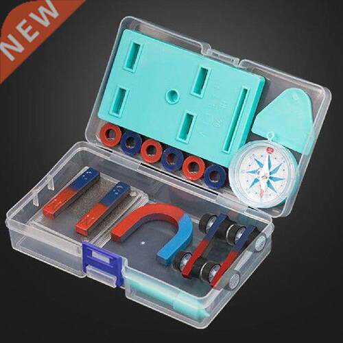 Children Science Bar Ring Horseshoe Compass Magnet Car Kit