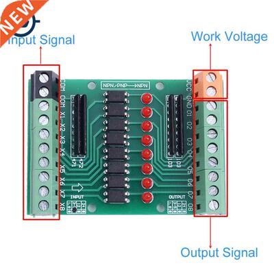 DC .V 5V 8-Channel Optocoupler Isolation Module PNP NPN Lo