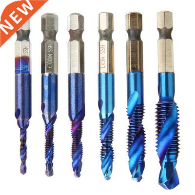 6pcs/set HSS Drill Bit Tap HSS Drill Bits M3 M4 M5 M6 M8 M10