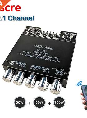 2*50W+100W Bluetooth-Compatible TPA3116D2 Power Subwoofer Am