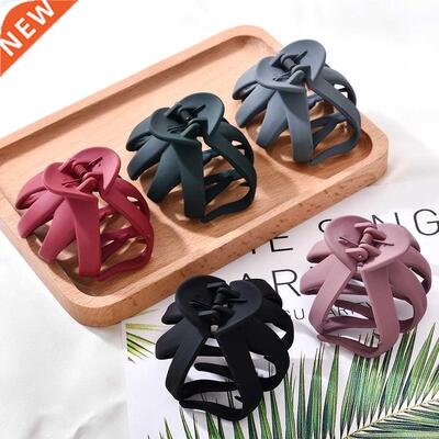 Women Girls Geometric Hair Claw Clamps Metal Hair Crab Moon