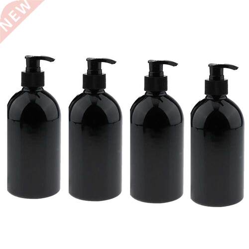 4Pcs 500ml Lotion Refillable Bottle Empty Lotion Pump Bathro