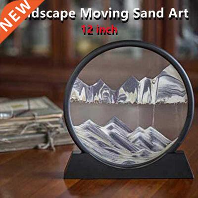 12inch Sandscape Moving Sand Art Picture Moving Hourglass Sa