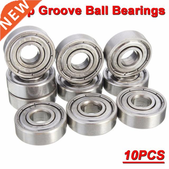 10Pcs/set 608 Ball Bearng ABEC-5 8X22X7 mm Deep Groove Stee