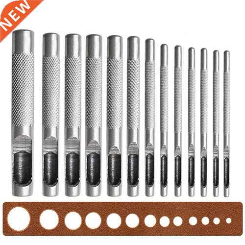 8pcs Precision Hollow Punch Leather Hole Punch Set Puncher T