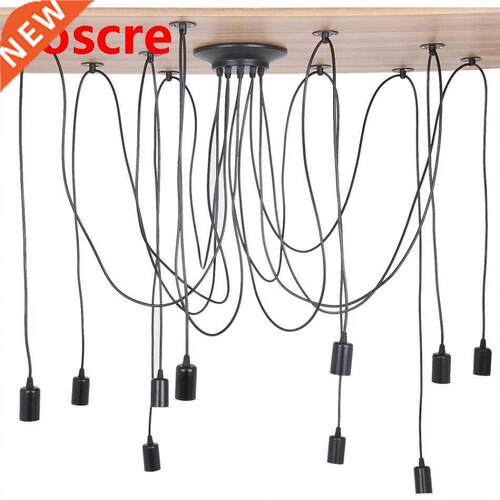 E27 58-265V 10 Head Industrial Vintage Style Pendant Light H