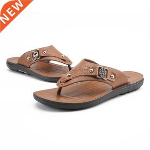 New Summer Beach Slippers Men Flip Flops Top Quality Antiski