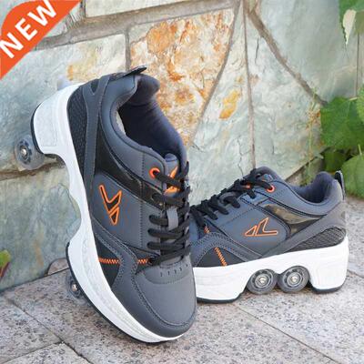 Hot Shoes Casual Sneakers Walk Rler Skates Deform Runaway