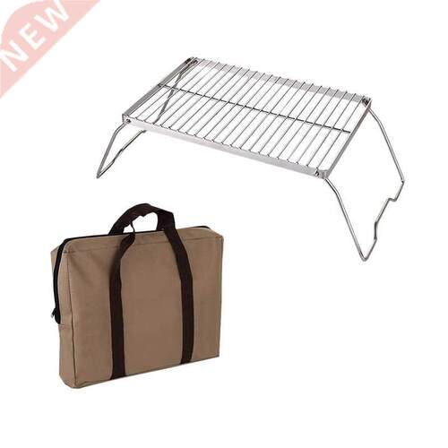 Folding Campfire Grill Heavy Duty Steel Grate With Portable