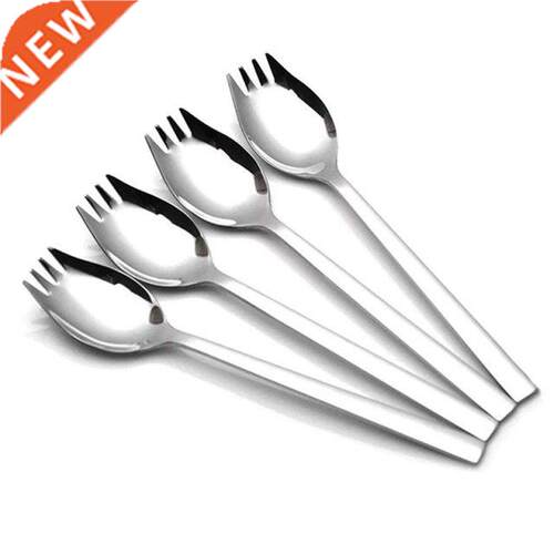 4-Pack 304 Stanless Steel Sporks Everyday Use, Campng Back