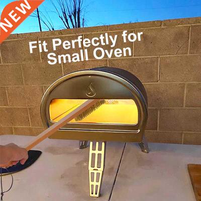 PizzAtHome Pizza Oven Copper Brush Bristle Brass Wood Handle