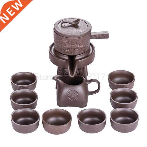 Zisha Automatic Stone Mill Kung Fu Tea Set Ceramic