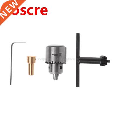 4x Micro Motor Drill Chuck Clamp 0.3-4mm With Key 3.17mm Sha