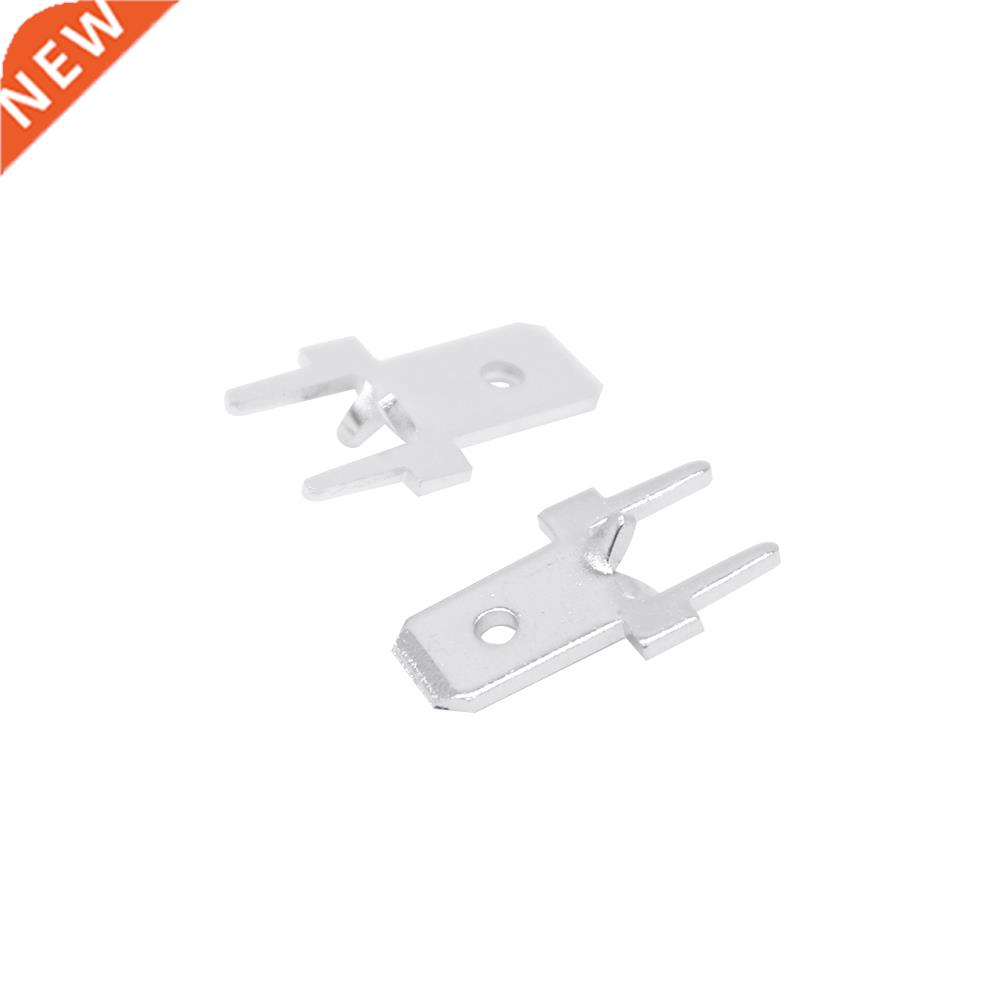 100pcs 4.8 Inserts Plug Spring Terminal PCB Solder lug type