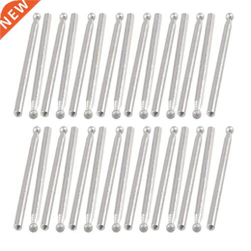 30pcs 3mm Shank 3mm Dia Round Ball Point Grinding Diamond Mo