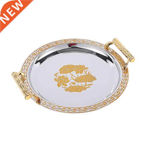 Metal Storage Tray Jewelry Display Plate Retro Dessert