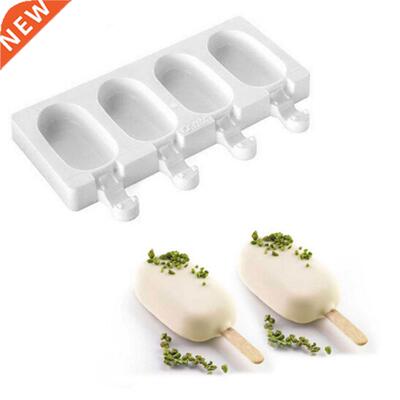 4 Cell Silicone Frozen Ice Cream Md Juice Popsicle Maker