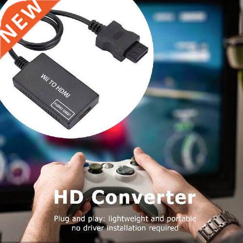 Portable for Wii to HDMI-Compatible Converter with .5mm