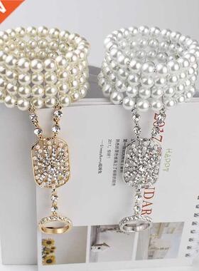 Art Deco The Great Gatsby Inspired Flower Simulated Pearl Br