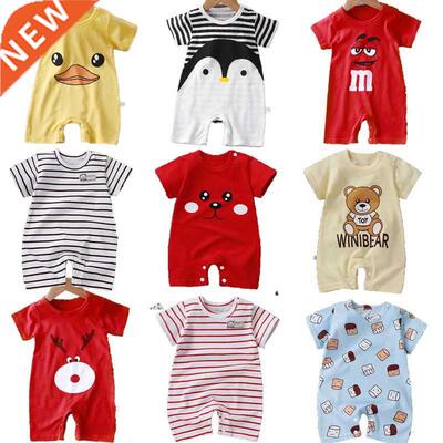 Summer Baby Rompers Boys Grls Jumpsuts Newborn Short sleev