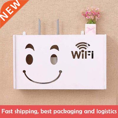 New Wifi Router Shelf Storage Boxes Cable Power Plus Wire