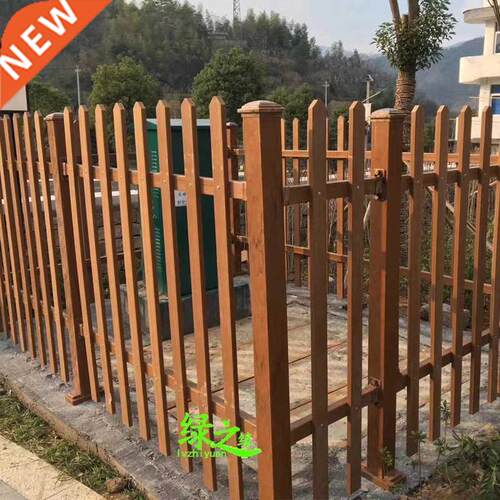 With transformer fence wood grain green wood railings guard