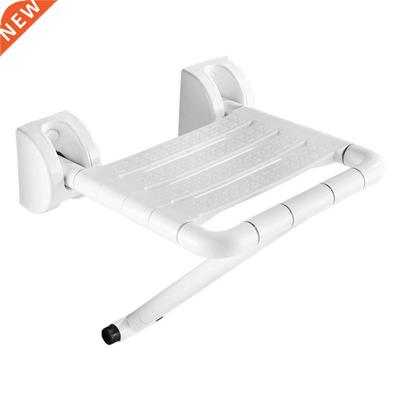 Wall Mounted Bathroom Foldable Stool 220 Lbs Bearing Weight