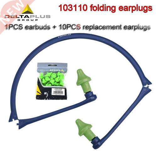 DELTAPLUS 103110 Folding earplugs 1PCS earbud bracket + 10P