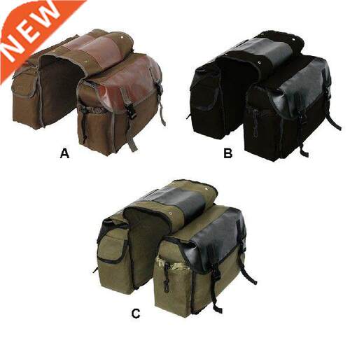 Bicycle Saddle Canvas Large Capacity Rear Rack Carrier Bag
