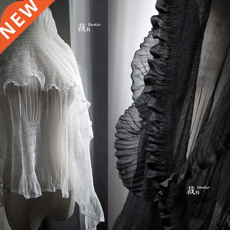 Independent Designer Fabric Pleated Pleated Texture