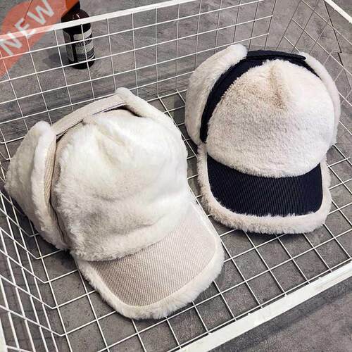 New Women Winter Baseball Cap Plush Thicken Warm Hat Fashion
