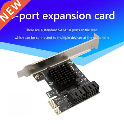 Pcie To 4 Ports Sata 3 Iii 3.0 6 Gbps Ssd Adapter Pci-e Pci