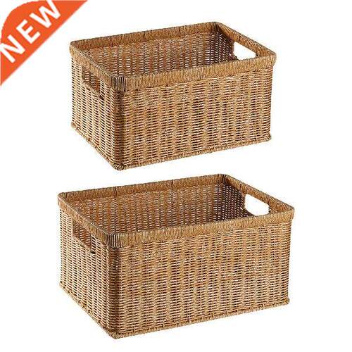 Wicker Basket Rattan Dirty Clothes Basket Storage Basket