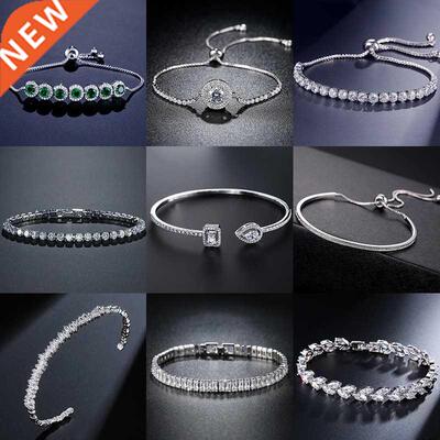 2022 New Fashion Luxury Punk Gold Silver Color Tennis Bracel