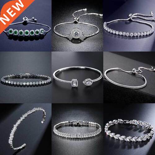 2022 New Fashion Luxury Punk Gold Silver Color Tennis Bracel