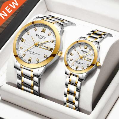 Couple Watch Diamond Women's Watch Luxury Lady Lover Stainle