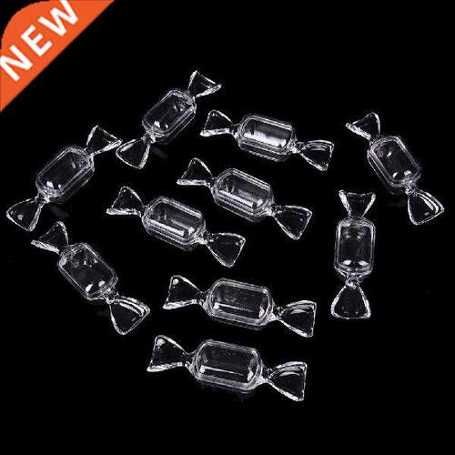 10Pcs 8CM Transparent Clear Plastic Sweet Shaped Candy