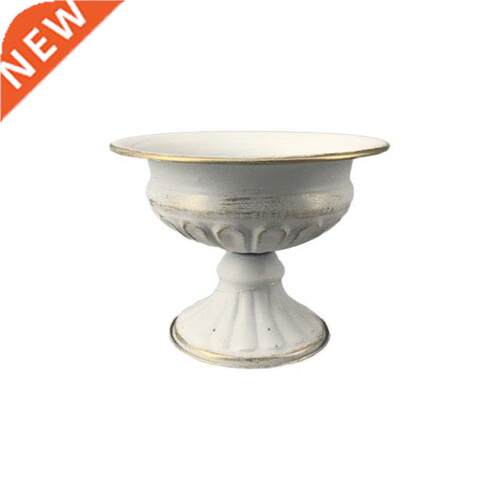 Vintage Metal Flower Vase Farmhouse Pot for Dried Floral Arr