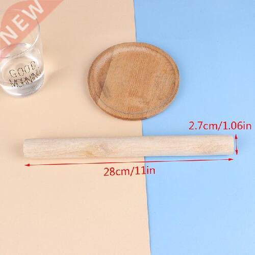 Natural Wooden Rolling Pin Making Cake Pizza Bre Noodles