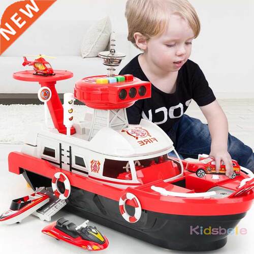 Kids Toys Simulation Track Inertia Boat Diecasts & T