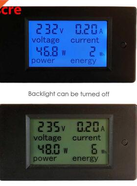 4 in 1 LCD Panel Digital Voltage Meter Voltmeter Ammeter AC