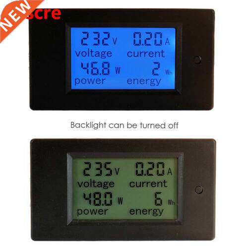 4 in 1 LCD Panel Digital Voltage Meter Voltmeter Ammeter AC